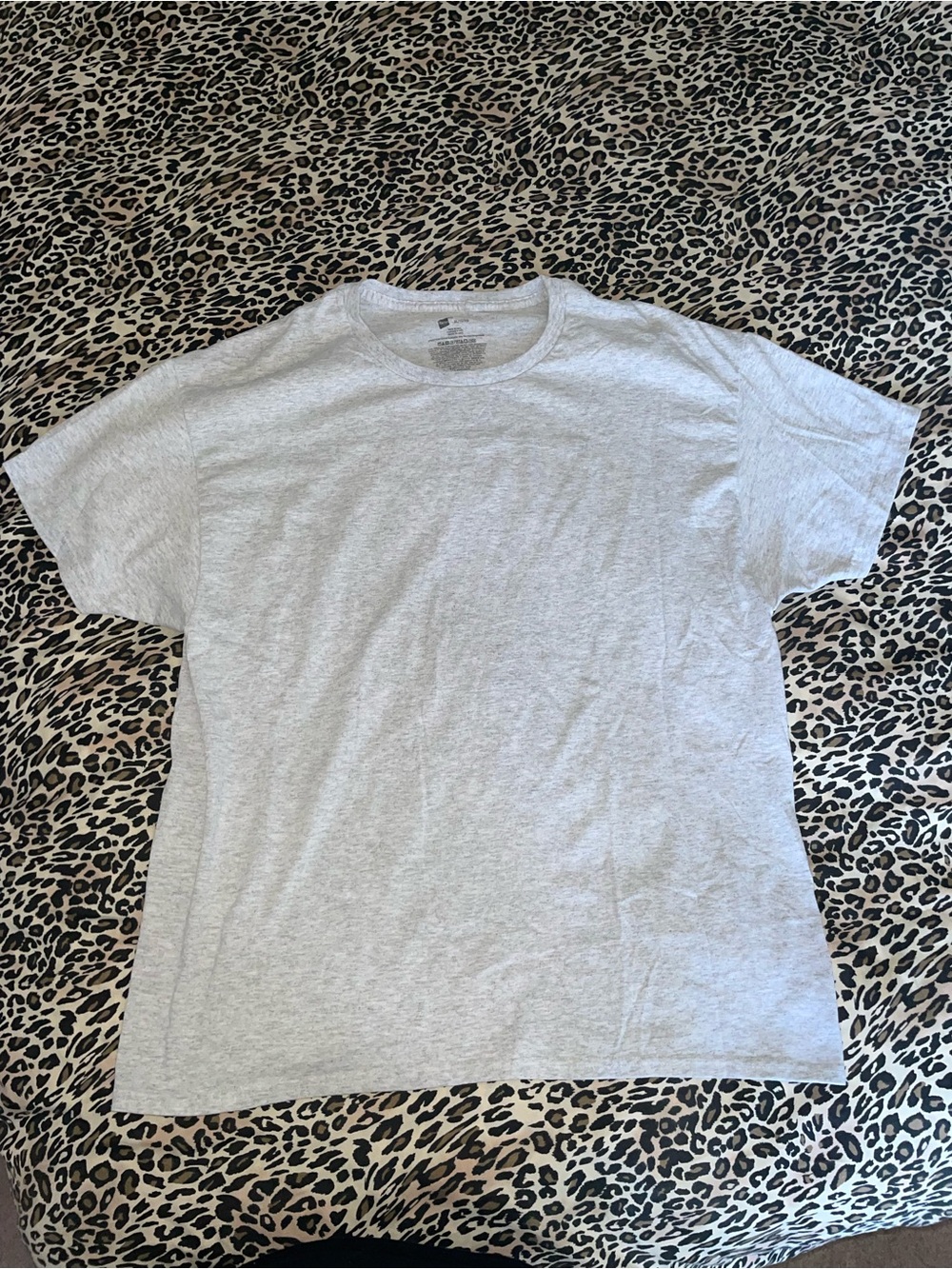 Classic Womens Crew Neck T-Shirt in Light Gray